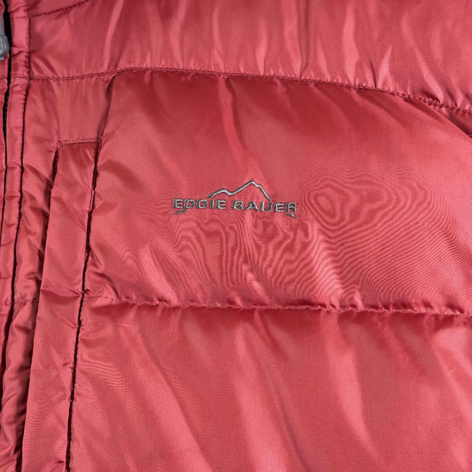 Eddie Bauer Premium 650 Goose Down Puffer Jacket Mens 2XL Maroon Heavy Duty Coat thumbnail 3