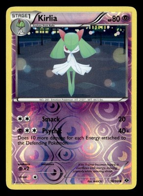 Kirlia Uncommon Reverse Holo Next Destinies 56/99 MP Pokémon TCG