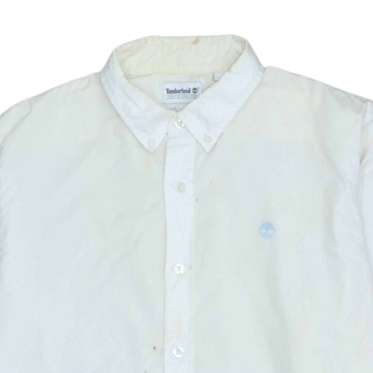 Timberland Beige Button-Up Mens L image 3