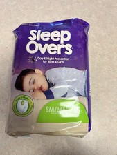 4 pack 60 Ct Cuties Sleep Overs Youth Underwear SM/MED 38-65 lbs