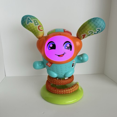 Fisher-Price Bounce and Spin BeatBo Toy Interactive Lights Sounds ABC 123