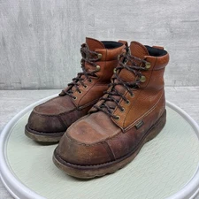 Red Wing Irish Setter 838 Wingshooter Men's 9 Moc Toe Work Brown Leather