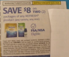 Refresh Relieva for Contacts Optiva Mega 3/ PFXTRA $5 coupon exp 12/31/25  #1