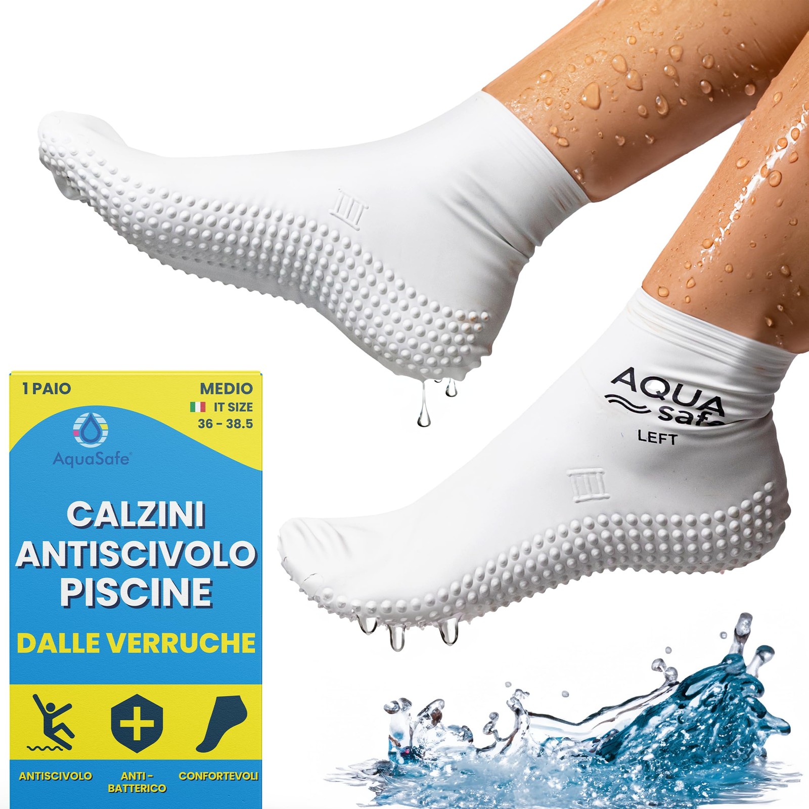 Aquasafe Guardsocks Calzini impermeabili Verruca per bambini, 100% (e0P)