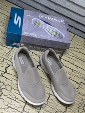 Skechers Performance Go Walk Evolution Taupe Slip on Shoes Sneakers New Open Box
