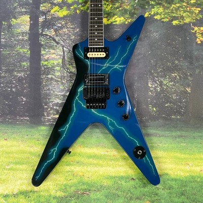 deanDimebag Darrell Dime332 Blue Electric Guitar Mahogany Body Ship FREE