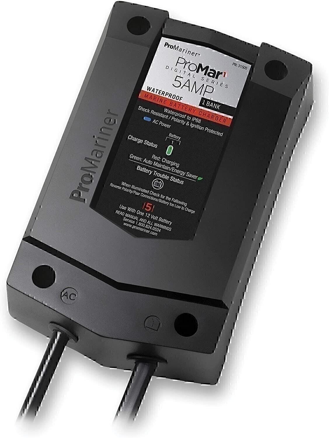 ProMariner ProMar1 DS Digital - 5 Amp - 1 Bank Charger (31505)