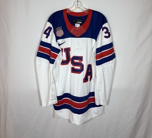 Maillot De Hockey Sur Glace USA – Original, Dédicacé, Voir état Sur Photo