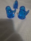 Vintage 1991 Leo Ward Signed Blue Bird Of Happiness Glass Birds (3) — photo 10