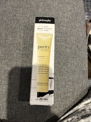 Philosophy Purity Made Simple Pore Extractor Clay Mask- 2.5 oz  New in Box