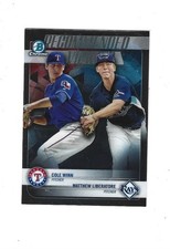 2018 Bowman Chrome Draft Recommended Viewing #RVWL Matthew Liberatore/Cole Winn