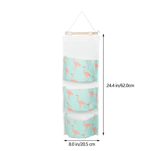2 Pcs Wandmontierte Aufbewahrungstasche Praktische Aufbewahrungstaschen - Bild 4 von 12