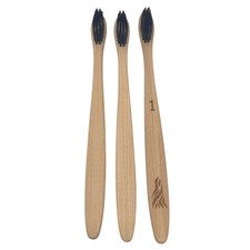 Bamboo Toothbrushes 3 Pack Soft Bristles Toothbrush Biodegradable Natural