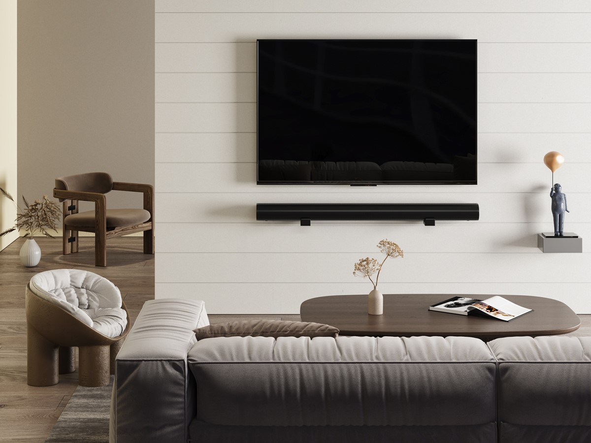 Monoprice Universal Soundbar Wall Mount Brackets Fits Most Soundbars up to 33lbs
