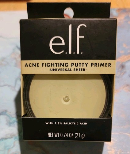 E.L.F. ACNE FIGHTING PUTTY PRIMER Universal SHEER New 0.74 Oz
