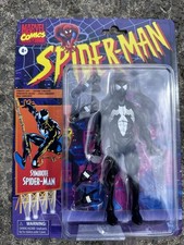Spider-Man Retro Marvel Legends Black Symbiote Spider-Man 6-Inch Action Figure