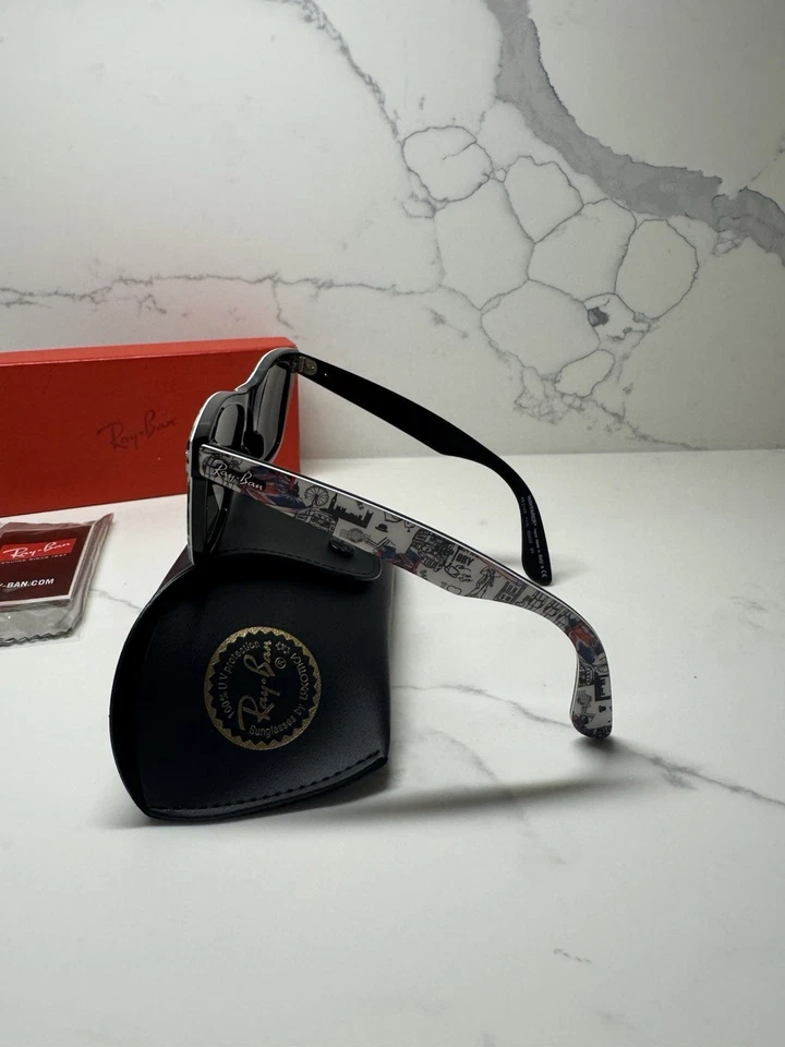 (NUEVO) Ray Ban (SERIE ESPECIAL #8) Wayfarer London Print (unisex) Foto 3 de 4