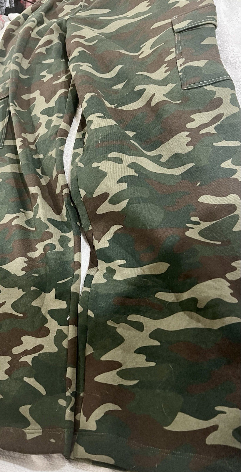 NWT Grayson Threads Camouflage Wide Leg Sweat Pants With Pockets Size L