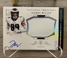 2024 Panini National Treasures Johnny Wilson Crossover Rookie Patch Auto /25