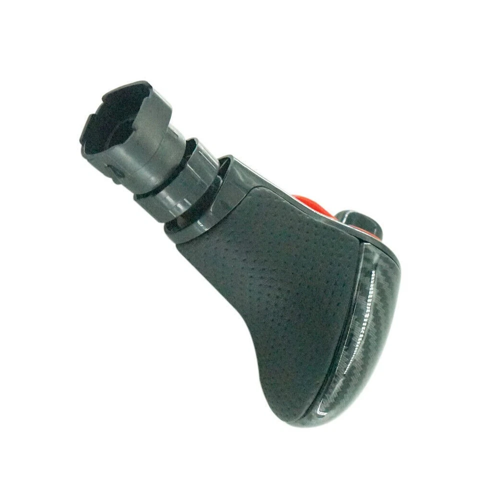 Perilla de cambio de marchas negra de fibra de carbono para Audi A6 C6 C7 2006-2015 Foto 2 de 4