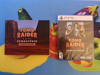 NEU & VERSIEGELT Tomb Raider 1-3 Remastered für PS5 mit GRATIS Erkundungskartenbuch