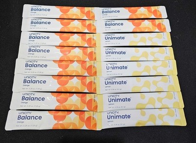 Unicity Feel Great Combo - Orange Balance 10 packs and Unimate Lemon 6 packs