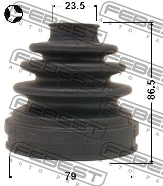 0215-071T CV JOINT BOOT KIT INNER FEBEST NEW OE REPLACEMENT - Picture 3 of 7