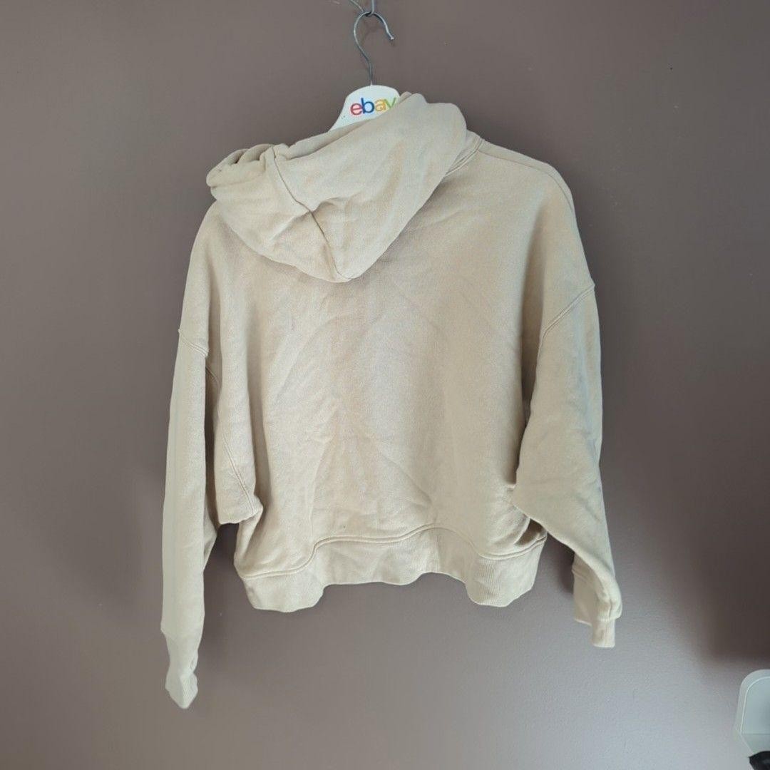 Champion Hoodie Womens Large Beige Reverse Weave Pullover Sweatshirt Chest C image 5