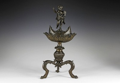Renaissance Öllampe aus Bronze Italien 16./17. Jahrhundert Severo da Ravenna