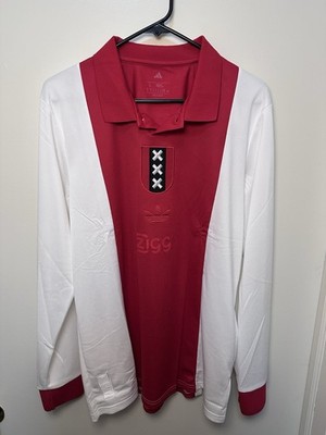adidas AFC Ajax Long Sleeve 125th Anniversary LJersey Men s Size: Large NWT