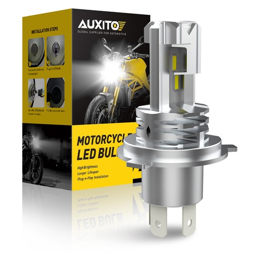 Fit Motorcycle LED Headlight High/Lo DRL 6000K White High Power 3000LM Fanless - Picture 8 of 10