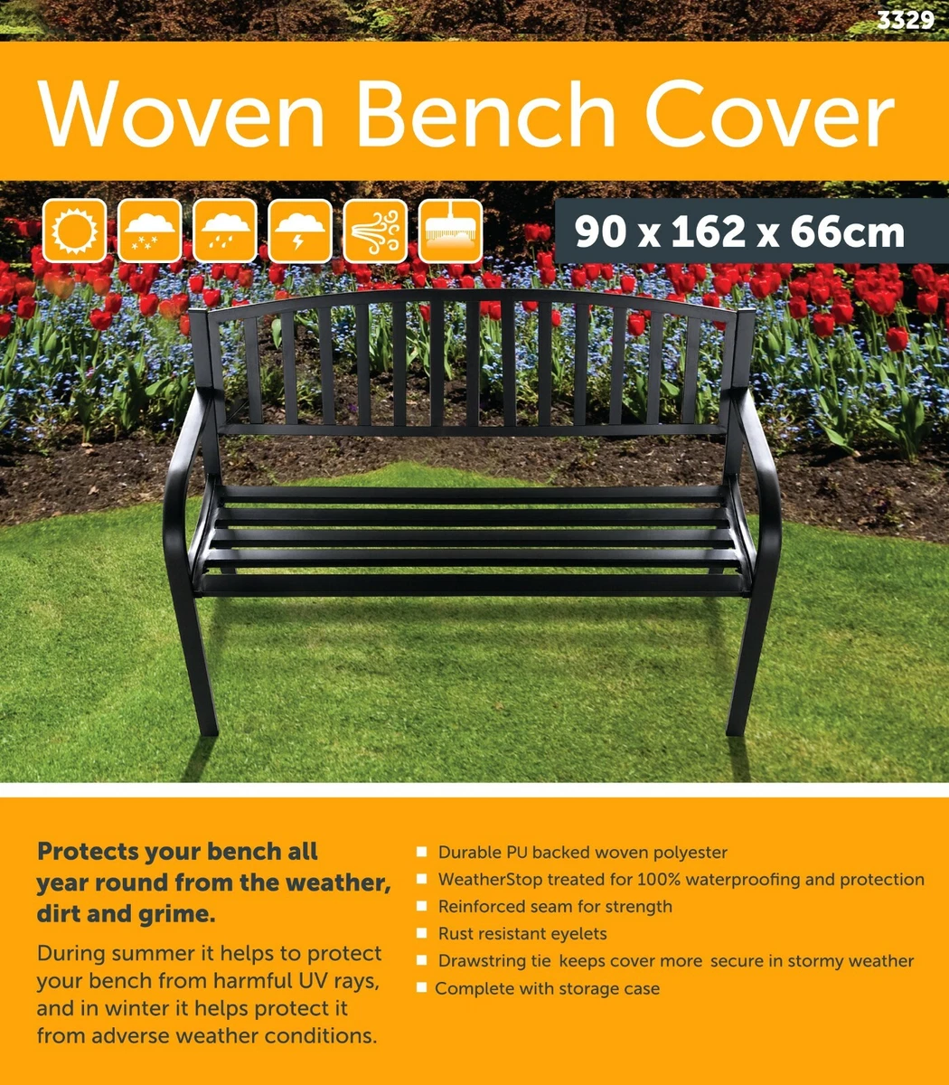 Woven sale outdoor bench