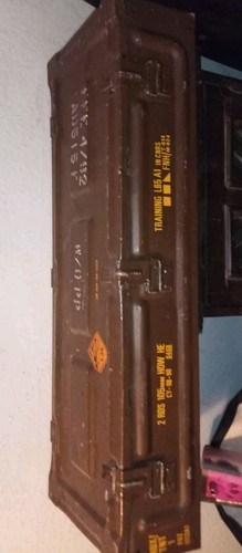 Army Amunition Box, Military Box Ammo Carrier Metal Large 85cm - Picture 7 of 12