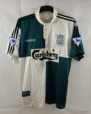Liverpool McManaman 17 Away Football Shirt 1995/96 (XXL Liverpool McManaman 17 Away Football Shirt 1995/96 (XXL