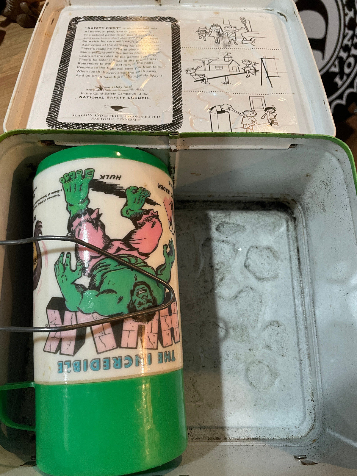 Vintage INCREDIBLE HULK Lunchbox & Thermos-Marvel Superhero (1978) Rare