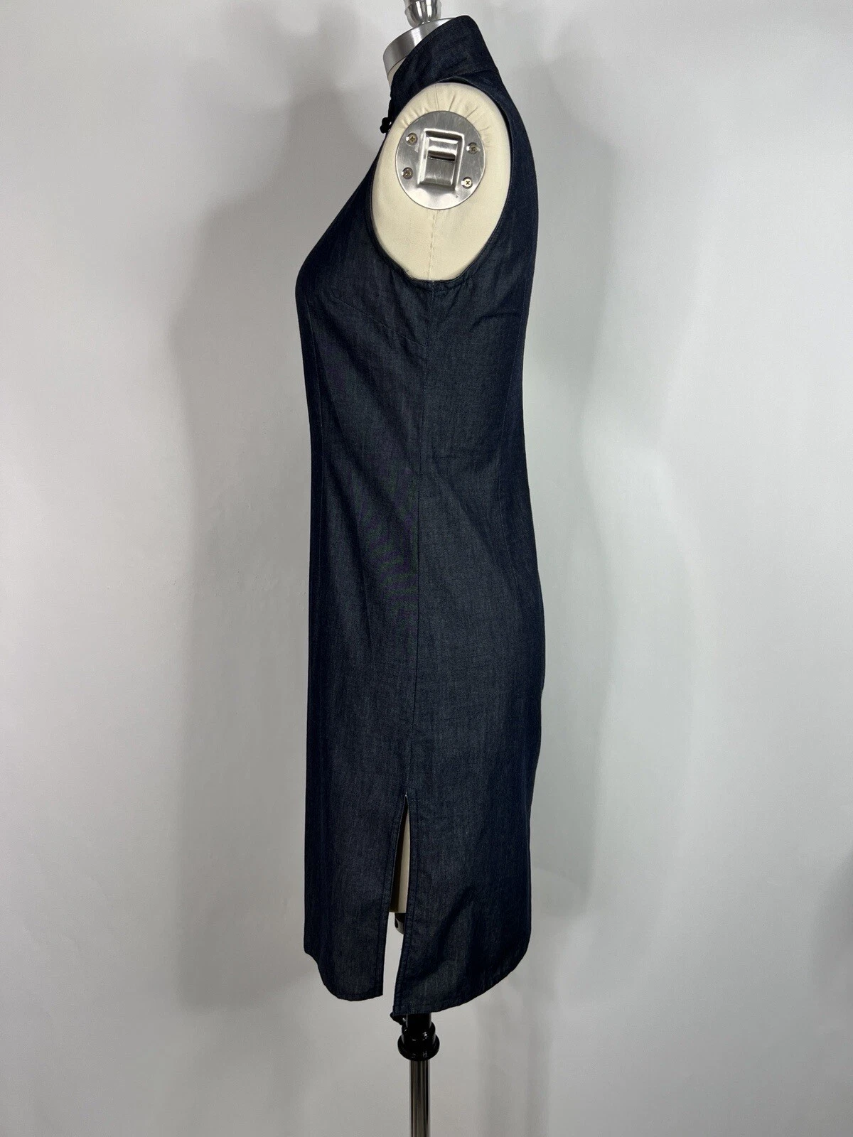 Abito vintage Miu Miu blu Cheongsam 44 L