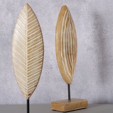 Aufsteller Deko Blatt  Shabby Chic 32 cm hoch gekalkt Motivwahl