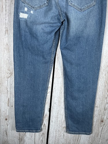 Hollister Damen Distressed High Rise Mom Blue Jeans Größe - Größe W28” L28” - Bild 7 von 14