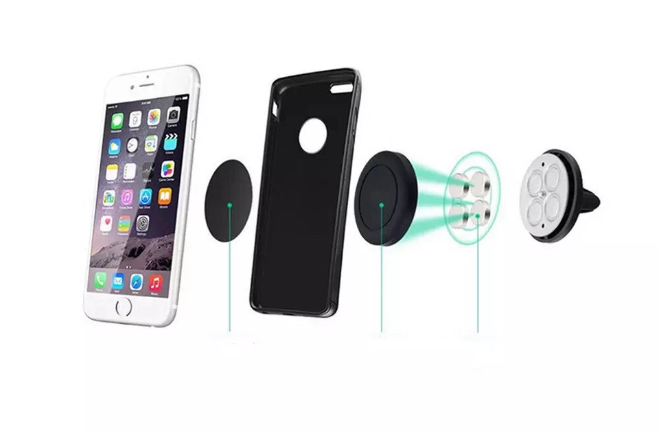 2X Pack Magnetic Car Mount Air Vent Stand GPS Cell Phone Holder  - Image 3 of 3