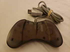 F/S Sega Saturn SS Clear Black Controller Cool Pad Skeleton HSS-0101 Japan Used