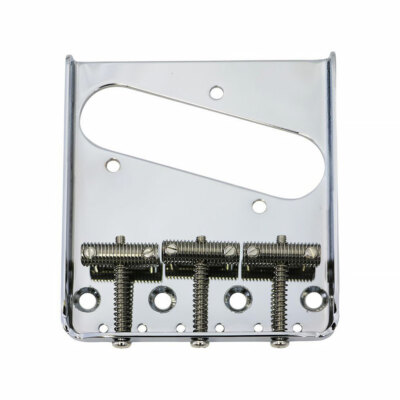 Hosco Vintage Aschenbecher Stil Telecaster Brücke mit Gewinde Lauf Sättel (Chr 