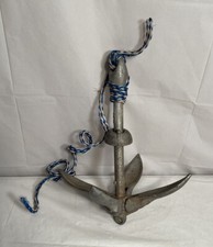 Folding Anchor, Malleable Iron, Galvanized, Folds-Up, 3 Pound