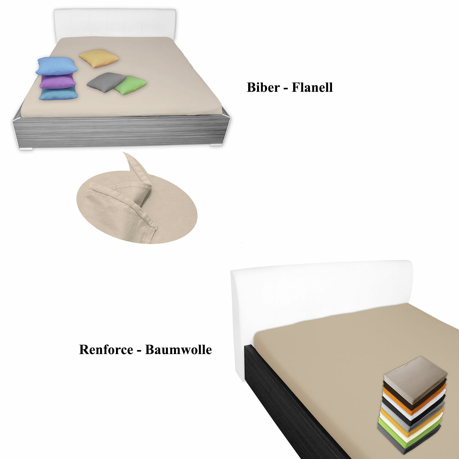 Comfort Spaces Flanell-Bettwäsche Set – 3-teilig, Atmungsaktiv & Kuschelwarm, Mit Öko-Tex Zertifizierung