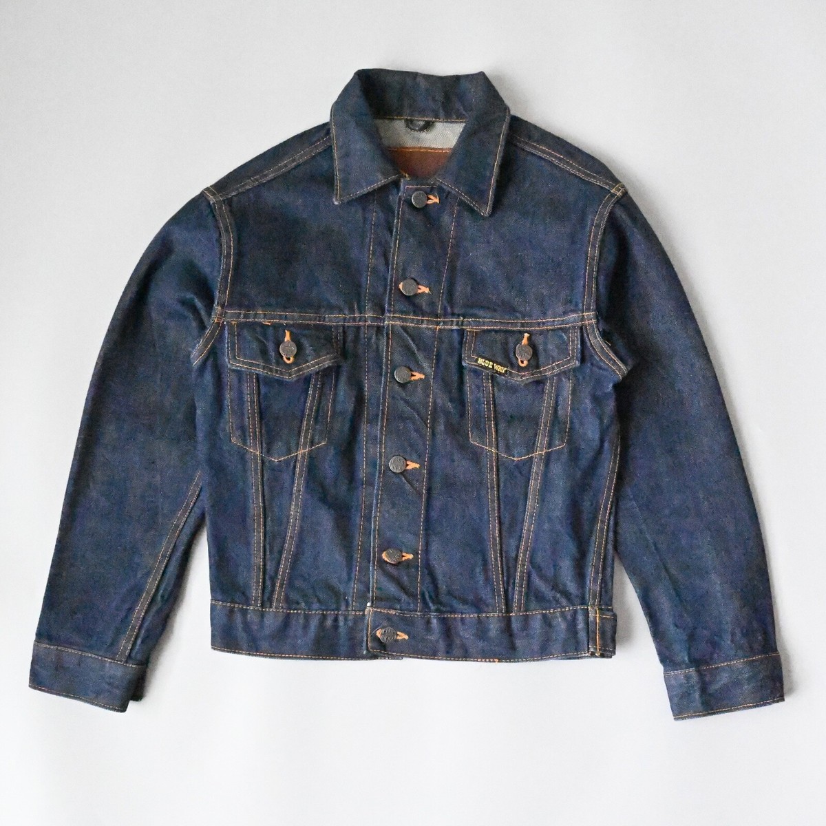 Vintage 1970s BLUEWAY Cone Mills Denim Trucker Jacket like Vintage 1970s BLUEWAY Cone Mills Denim Trucker Jacket like