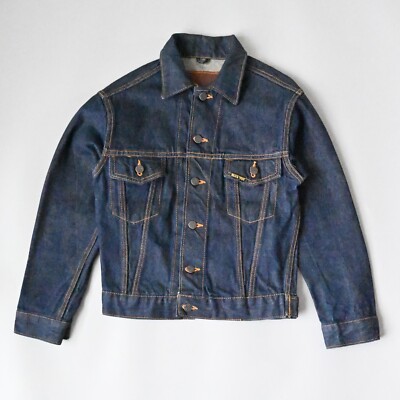 Vintage 1970s BLUEWAY Cone Mills Denim Trucker Jacket like 36 made