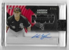 2022 Topps Clearly Authentic Now Generation Andrew Vaughn Auto Serial # 17/50