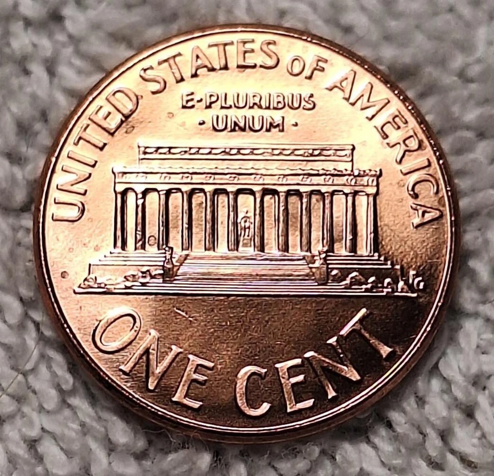 2008-P Lincoln Cent Die Crack On Obverse Head Slash Mark On Neck Bright Red UNC - Image 2 of 4