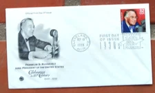 FDR FRANKLIN ROOSEVELT WARTIME RADIO CHATS 1930s CTC 1998 PCS CACHET FDC UNADDR