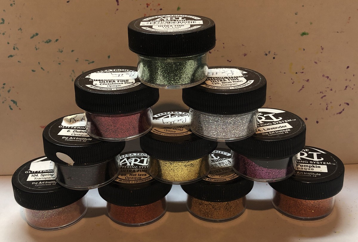 10- Barbara Trombley's Art Glittering System Glitter Assorted