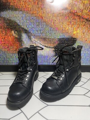 NexGen Motorcycle Boots Biker Engineer Work Leather Zip  display picture 3